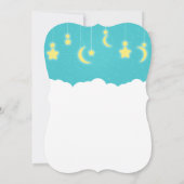 星 月 雲のベビーシャワー招待状 招待状 (裏面)