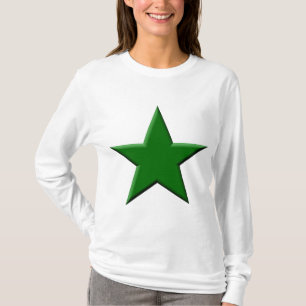 星 – 濃い緑 Tシャツ