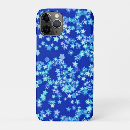 星、濃い青に対淡い色のする青の色合い Case-Mate iPhoneケース (裏)