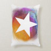 星（白） アクセントクッション (正面(垂直))