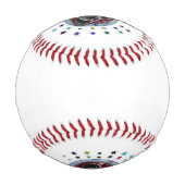 星（白） 野球ボール (裏面)