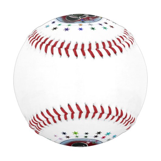 星（白） 野球ボール (裏面)