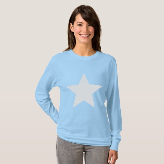 星（白） Tシャツ (正面フル)