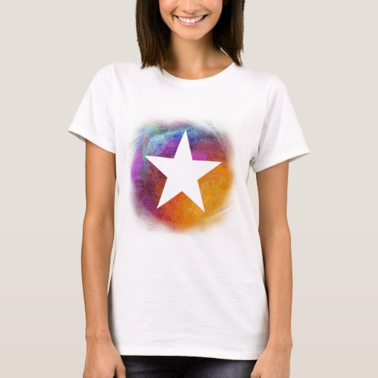 星(白) Tシャツ (正面)