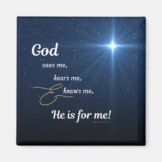 星 – 神が私を見る マグネット (正面)