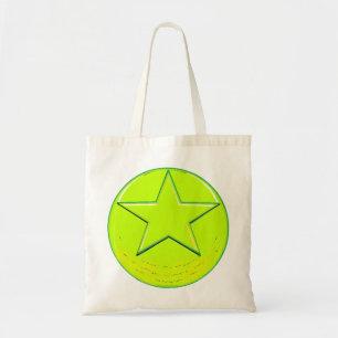 星(緑) トートバッグ