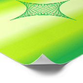 星（緑） ポスター (角)