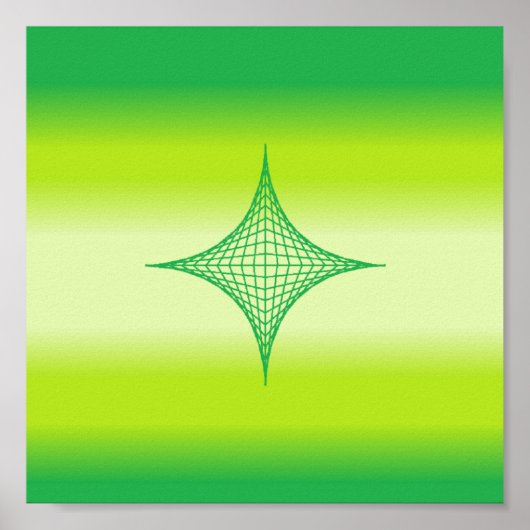 星（緑） ポスター (正面)