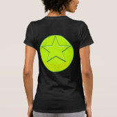 星（緑） Tシャツ (裏面)