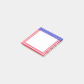 星、赤と白ストライプの ポストイット (アングル)