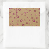 星 長方形シール (バッグ)