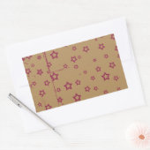 星 長方形シール (封筒)