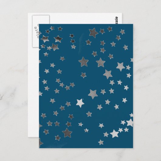 星（青） ポストカード (正面/裏面)