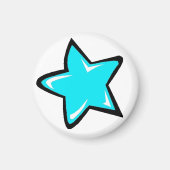 星（青） 2 マグネット (正面)