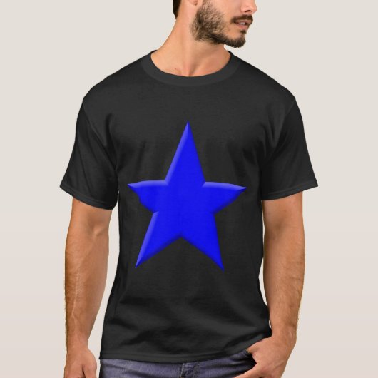 星 – 青 Tシャツ (正面)