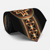 星(黒)のミステリー ネクタイ (ロール)