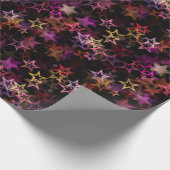 星（黒） ラッピングペーパー (角)