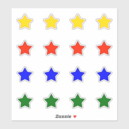 星（4色） シール