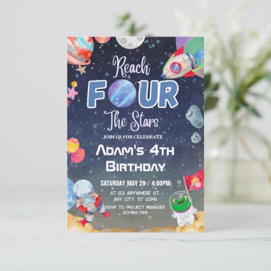 星 FOUR スペース フォース 招待状 (スタンド正面)