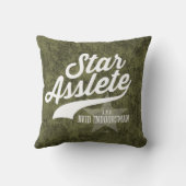 星Asslete (熱心なIndoorsman) クッション (裏面)