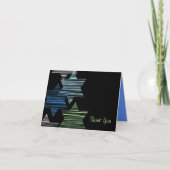 星CONECTINGのこうもりのバーの(ユダヤ教の)バル・ミツバーのサンキューカード サンキューカード (正面)