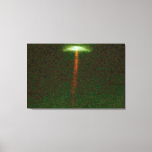 星HH-3を形成することによりガスの赤みを帯びたジェットが発生 キャンバスプリント (正面)