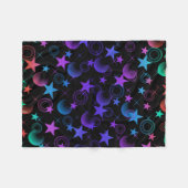 星n物パターン フリースブランケット (正面(横))