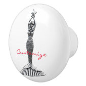 星Thunder_Coveを握っている人魚 セラミックノブ (右)