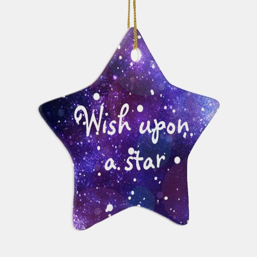 星w上のクリスマススターオーナメントの願い セラミックオーナメント (右)