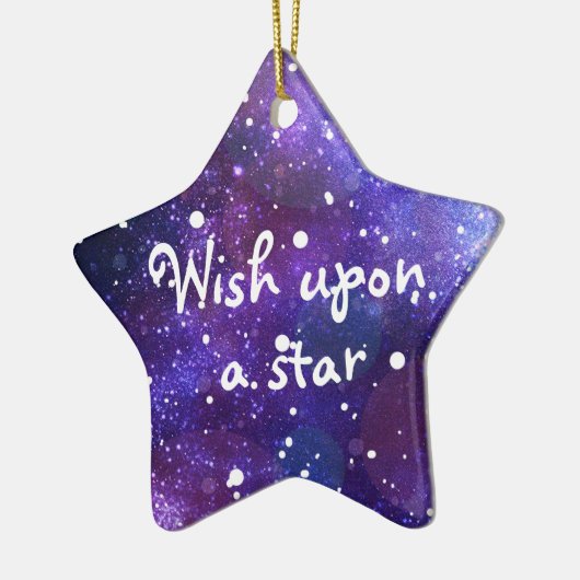 星w上のクリスマススターオーナメントの願い セラミックオーナメント (左)