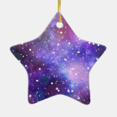 星w上のクリスマススターオーナメントの願い セラミックオーナメント (裏面)