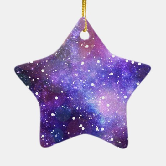 星w上のクリスマススターオーナメントの願い セラミックオーナメント (裏面)