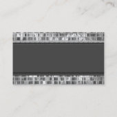 映された金属の魔法 名刺 (裏面)