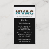 映るHVACの技術者プラチナ 名刺 (裏面)