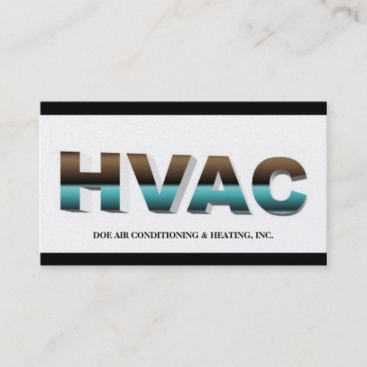 映るHVACの技術者プラチナ 名刺 (正面)