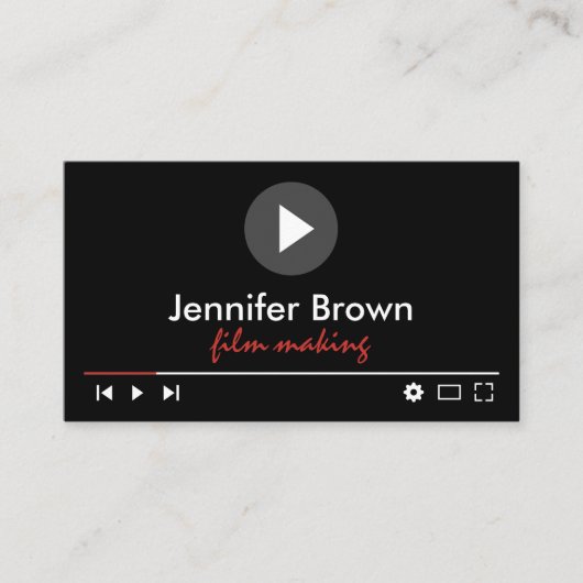 映像制作エディターYouTuber動画ディレクター 名刺 (正面)