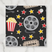 映画ありがとうラベル,映画の夜のメッセージカード フェイバータグ (裏面)