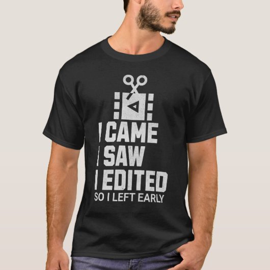 映画おもしろい作来のカメラ好きを見た Tシャツ (正面)