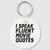 映画おもしろい好きユーモアI流話流な映画の引用文 キーホルダー (正面)