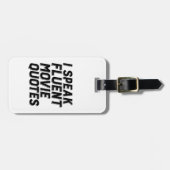 映画おもしろい好きユーモアI流話流な映画の引用文 ラゲッジタグ (正面横)