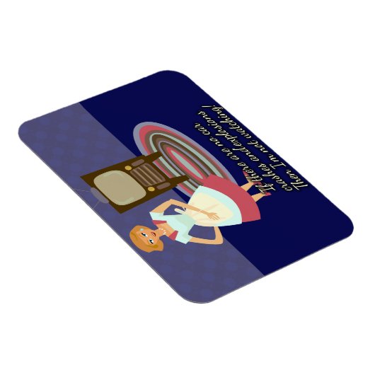 映画おもしろい愛する主婦レトロアートおもしろい マグネット (右側)