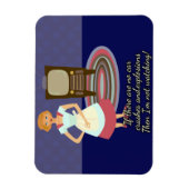 映画おもしろい愛する主婦レトロアートおもしろい マグネット (縦)