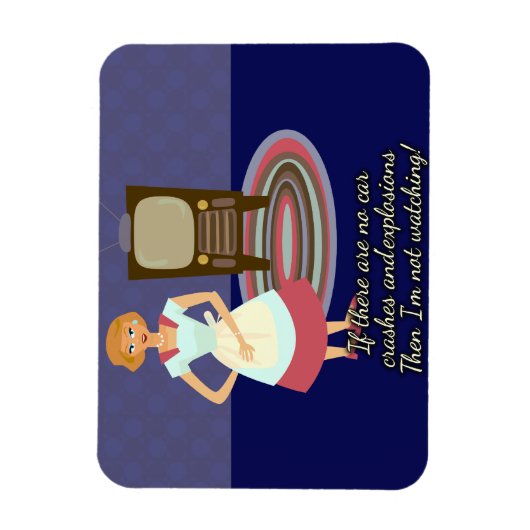 映画おもしろい愛する主婦レトロアートおもしろい マグネット (縦)