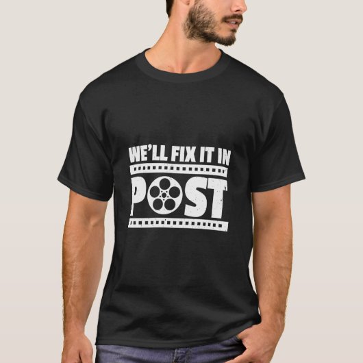 映画おもしろい撮影ビデオエディターで修正 Tシャツ (正面)