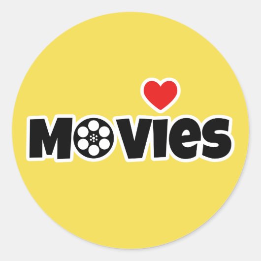 映画が大好き ラウンドシール (正面)