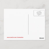 映画が大好静かきしゃれている ポストカード (裏面)