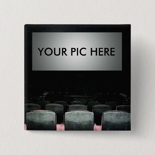 映画での生活 缶バッジ (正面)