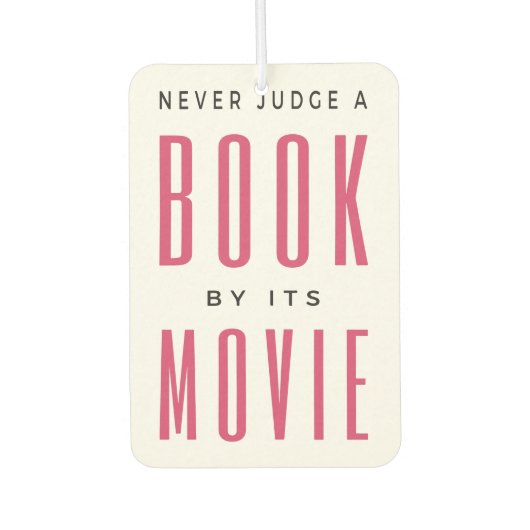 映画で本を判断してはいけない カーエアーフレッシュナー (正面)