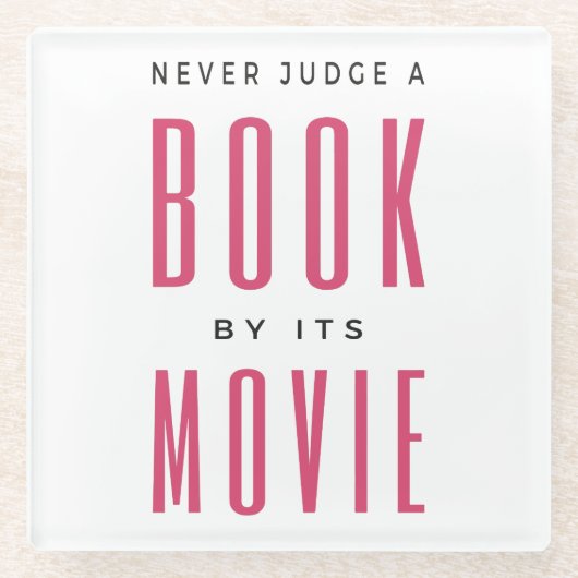 映画で本を判断してはいけない ガラスコースター (正面)