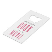 映画で本を判断してはいけない クレジットカード栓抜き (正面アングル)